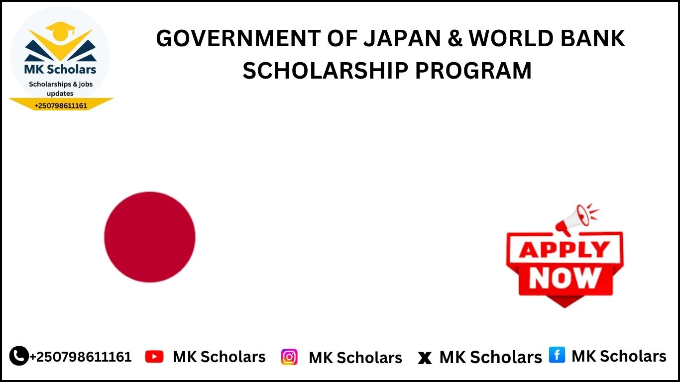 GOVERNMENT OF JAPAN & WORLD BANK SCHOLARSHIP PROGRAM 2026 FOR MASTER’S DEGREE